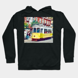 Yellow Lisbon Tram Hoodie